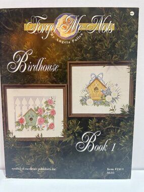 Forget Me Nots Birdhouse Cross Stitch Patterns Book 1 Floral Designs Angela Pull